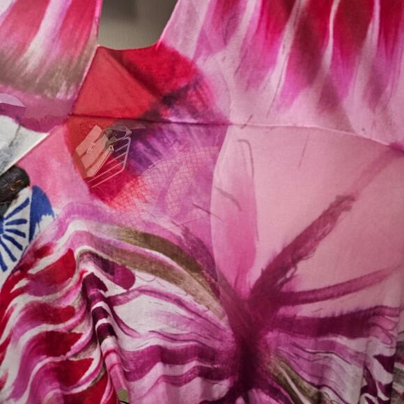 Dor Dor Couture Colorful Super Soft Asymmetric Kimono MEDIUM - Picture 13 of 15